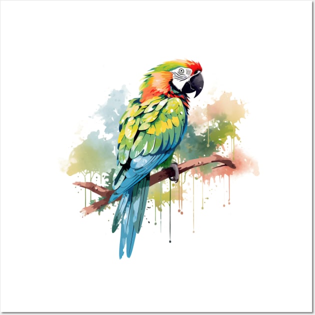 Military Macaw Wall Art by zooleisurelife